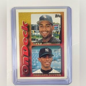 FINAL SALE 1995 Topps #130T Lyle Mouton Mariano Rivera Rookie White Sox Yankees